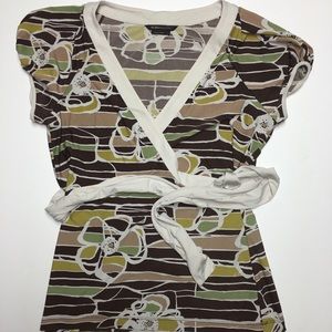 MCMG Maxazria Women's Brown/Green/Tan Large